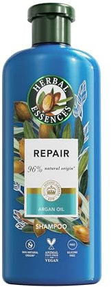 Herbal Essences Argan Oil Repair Shampoo 350ml to Nourish Damaged Hair, Silicone Free