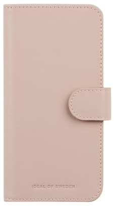 IDEAL OF SWEDEN Handytasche mit Magnetverschluss, iPhone-Hülle mit Kartenfach, Kartenschlitzen, magnetischem Portemonnaie-Cover, kompatibel mit iPhone 15 Pro (Rosa)
