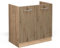 Vicco Spülenunterschrank R-Line, Artisan-Eiche/Goldkraft Eiche, 80 cm ohne Arbeitsplatte