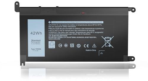YRDD6 Battery for Dell inspiron 15 3000 5000 3583 3593 3582 3584 3501 5582 5584 5593 5594 5598 5585 14 3493 5481 5482 5485 5491 5493 7586 Vostro 5481 1VX1H P93G P75F 11.4V 42Wh