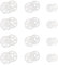 100 Paare Druckknöpfe zum Anähen Druckknopf, Transparent Kunststoff Knopf Unsichtbare Druckknöpfe für Nähen von Kleidung, DIY, Handwek, 7mm, 12.5mm, 15mm
