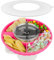 Musiwanna Snack Tray with Lid for Stanley Cup 40oz/1.18L, ONLY for 40OZ, Snack Bowl Compatible with 40oz Tumbler, Silicone SnackHolder with 4 Compartments, SnackPlate, SnackStorage Top Ring (Rose Red)