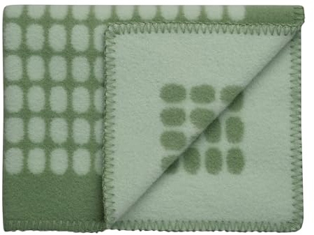 RØROS TWEED - Palette Baby - Wolldecke aus norwegischer Lammwolle - Design von Skogstad & Wærnes - Deckenmaße: 67 x 100 cm (6252-B Sage, 67 x 100 cm)