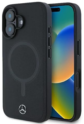 CG MOBILE Mercedes MEHMP16M23RCMK Hülle für iPhone 16 Plus 6.7 schwarz Smooth Leather