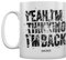 Pyramid International John Wick Tasse (Yeah I'm Thinking I'm Back), Weiß