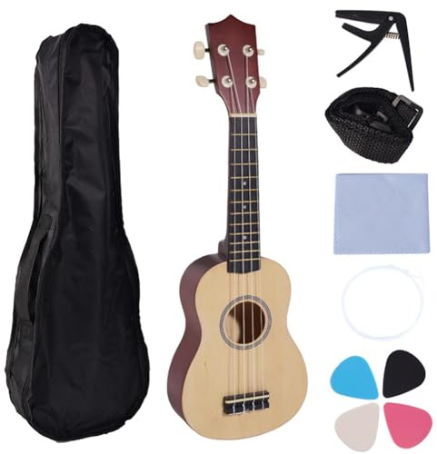 Giwnhvx D 21-Inch Mini Ukulele, Entry-Level for Beginners, Four-String Small Guitar, Children'S Musical Instrument