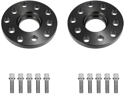 ISINEVER Spurverbreiterung 5x100 5x112 30mm 2x15mm Kompatibel mit VW Kompatibel mit Skoda Kompatibel mit Audi mit Radschrauben M14x1.5 45mm Spurplatten Distanzscheibe Mittenzentrierung 57,1mm