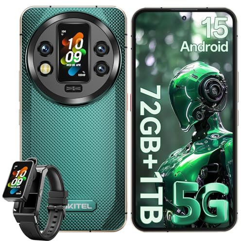 OUKITEL WP200 PRO 5G Rugged Smartphone 72GB RAM+1TB ROM Telefono Indistruttibile Android 15, 120Hz 6.7AMOLED, 8800mAh/45W Cellulare Antiurto, 108MP con Gemini AI，SmartWatch/Auricolari/AI/NFC/Dual SIM