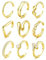 FANCH 9Pcs Bague D'orteils pour Femmes Bague D'orteils de Ouvert Réglable Hypoallergénique 14K Or Rempli Zircone Larme Opale Celtique Infinie Bagues de Pouce Ensemble de Bijoux Pied Plage D'été Or