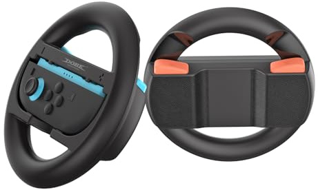AtEaze 2er Pack Lenkrad für Switch 2 Joy-Cons – Racing Wheel Grip Controller Zubehör für Mario Kart und andere Rennspiele