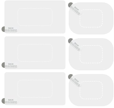 6 Stück Washshield Aufkleber Protector - Aufkleber CAM | Elektrostatische