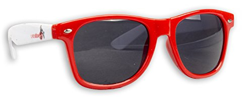 Blueprint Cologne 1. FC Köln Sonnenbrille Köln Fanbrille verschiedene Varianten (Rot Ohne Logo)