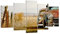 Wandbilder Dekoration Wohnzimmer Auto Alt Feld Mehrteilige Bilder auf Leinwand 160x85cm Leinwandbild Schlafzimmer Set 5 teilige Wand Kunstdruck Art Groß XXL Wanddeko Bild Decor Canvas EA160x85-0117