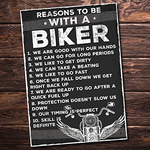 RED OCEAN MotorBike Biker Son Dad Grandad Gifts Hanging Plaque Novelty Man Cave Shed Sign Gifts For Men