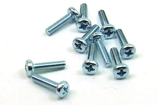 POPESQ® 10 Stk. x Schrauben M2.5 x 12mm Zylinder Phillips Zink #A3110
