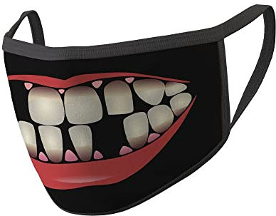 Copytec Mundmaske Tooth Zahn Lücke Karies Zahnarzt Funny Face Mund Bedeckung #34810