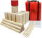 GICO Kubb Spiel XXL Set, Wikingerspiel, König 30 x 7 x 7 - Der Outdoor Spielspaß in Top Qualität aus Massivholz mit Transporttasche - 3263