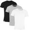 Lacoste Herren Th3451 Schlafanzug Oberteil, Weiß-Hellgrau-Schwarz, XXL (3er Pack)