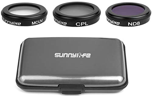 NEWQSING Kamera Objektiv Filter Set Zubehör Objektivschutz für DJI Mavic 2 Zoom- ND8 + MUCV + CPL