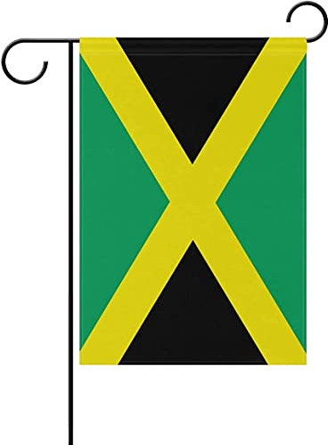 Bandera de Jamaica, bandera de Jamaica, pequeñas banderas de jardín jamaicanas para patio, porche, día de la independencia, festival patriótico, decoraciones al aire libre