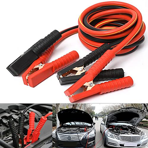 SHJOEE 2000A Cables de Arranque de Coche 12/24V Cables Bateria Arranque Coche 25 mm² Cable de Batería Arranque de batería de Emergencia Circuito de Protección Arrancador de Batería de Coche 2 x 3 m