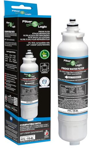 FilterLogic FFL-154L Fridge Water Filter Compatible with LG LT800P,ADQ73613401