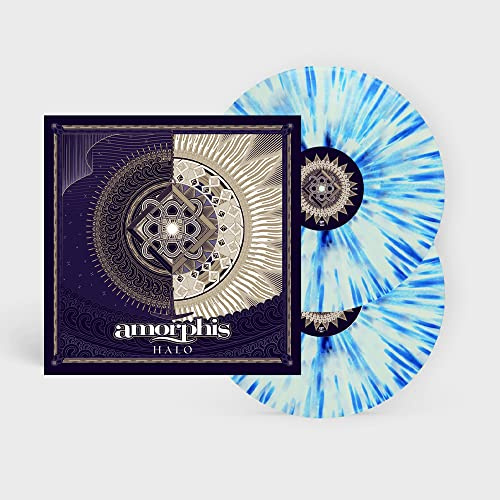 Halo (clear-white-blue splatter)
