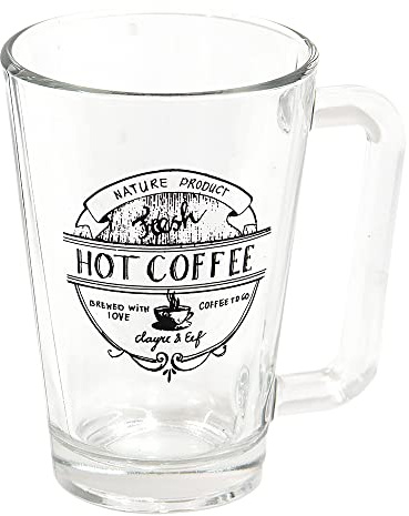 Clayre & Eef Tasse 250 ml Glas Hot Coffee Kaffeebecher