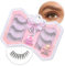 Dorisue Lot de 3 paires de faux cils en forme d'amande - Design naturel - 3 paires de cils courts