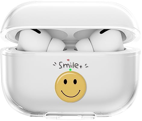 SharkProten Funda para Airpods Compatible con AirPods Pro 2 sin Llavero TPU Transparente Cubierta para AirPods Pro 2 Funda Protectora para Mujeres y Hombres Airpods Case Cover