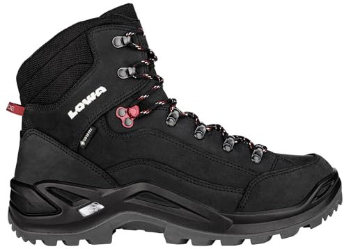 LOWA Stiefel mittel RENEGADE GTX MID [2024] schwarz/rubinrot, 41