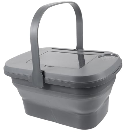 DIKACA Zusammenklappbarer Picknickkorb Wäschewanne Camping Wassereimer Autowasch-picknickeimer Zusammenklappbarer Wassereimer Hackbrett Fußbad Eimer Autowäsche Reisen Plastik Fußwanne