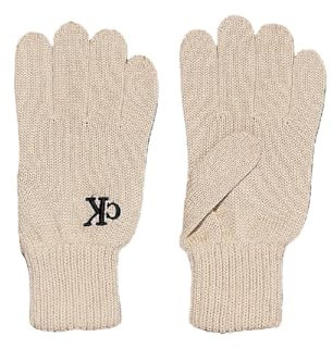 Calvin Klein Jeans Damen Seasonal POM Gloves K60K612661 Handschuhe, Grau (Birch), OS