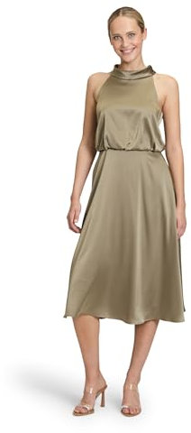 Vera Mont Damen Cocktailkleid mit Stehkragen 36, Turf