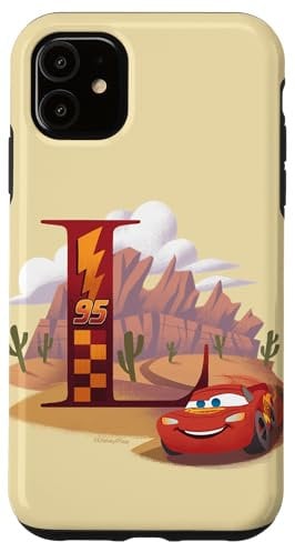 iPhone 11 Disney & Pixar Alphabet Monogram Letter L Lightning McQueen Case