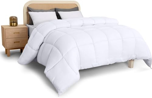 Utopia Bedding 180 x 200 cm, Bettdecke aus Mikrofaser für Ganzjährigen Komfort, Extrem Weiche Bettdecke (Weiß)