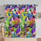 ANHOPE Graffiti Monster Musik Comic Vorhänge mit Ösen Blickdichte Gardinen Blackout Curtain Thermo Vorhang Kinder Jungen Mädchen Schlafzimmer Wohnzimmer Verdunklungsvorhänge 2er Set H 229 x B 168 cm