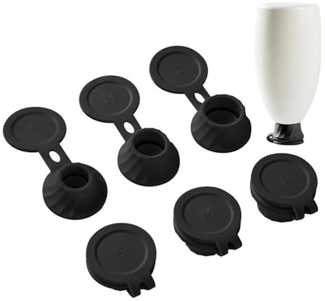6/18 Bottle Emptying Caps Kit - Reversible Bottle Hat | 3 Sizes TPE Fliip Top Adapters Transfer Connector, Upside Down Jug Hat, Get Every Drop Out of Kitchen Condiment, Sport wateer jug