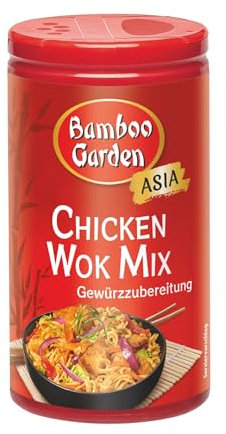 Bamboo Garden - Chicken Wok Mix Würzmischung | Vegan, natürliche Zutaten | 40 g in der Dose