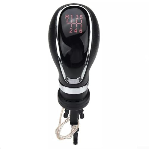 Auto Schaltknauf Rot LED Licht Schaltknauf 6 Gang Manuel Schaltknauf für Opel für Astra