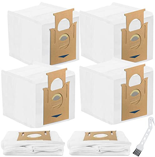 EATBALE Confezione da 6 Sacchetti per la Polvere sottovuoto di Ricambio per Yeedi K781+, per Ecovacs DEEBOT OZMO T8, T8 AIVI, DX93, DDX96 Robot Aspirapolvere Stazione di Svuotamento Automatico