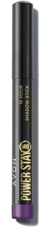 AVON Matita Ombretto Power Stay 16 Ore - Rich Plum | Eyeliner Lunga Tenuta con Formula Scorrevole | Definizione Occhi Impeccabile e Anti-Sbavature | 1,4g