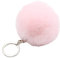 JSGHGDF 1 porte-clés pompon en forme de pompon pour filles et femmes avec pendentif de sac, accessoires de bijoux, rose clair