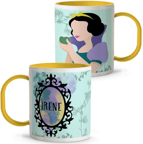 Taza personalizada con nombre. Tazas Infantiles plástico. Taza niños colegio. Taza Princesa. Regalos originales. Princesa de las nieves