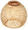 SEWOART Lampenschirm Woven Rattan Deckenlampenschirm Handgefertigt für Wohnzimmer Schlafzimmer Natürlicher Lichtschatten für Hängelampe und Deckenleuchte