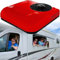 12V/24V DC RV Climatiseur,RV Climatiseur De Toit,Climatiseur Silencieux,avec Refroidissement Et Chauffage,pour Camping-Cars,Bus,Excavatrices,Camping-Cars,VéHicules Agricoles,Red-12V
