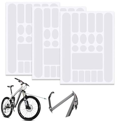 Fahrrad Rahmen Schutz Carbon Aufkleber,3 Stück Rahmenschutzfolie Fahrrad Aufkleber,Fahrrad Schutzfolie,Fahrrad Schutz Lackschäden Rahmen Aufkleber,Fahrrad Rahmen Schutzfolie Folie für Fahrrad etc
