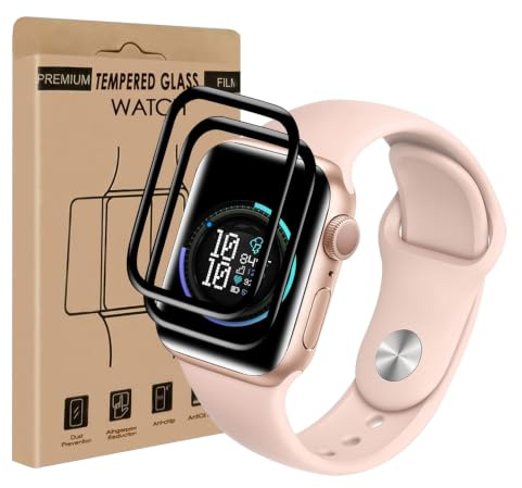 Carantee 2 Stück Schutzfolie für Panzerglas für Apple Watch 4/5/6/SE 40mm