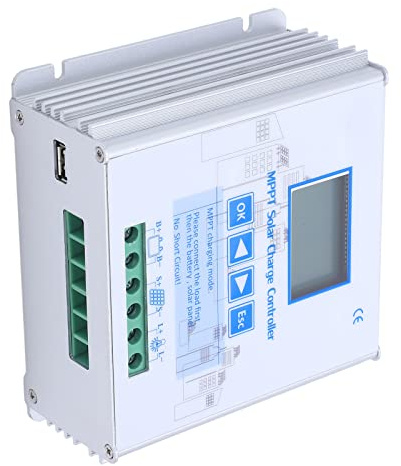 Ycauty MPPT Regolatore di carica solare 30A Regolatore automatico altamente efficiente per pannelli solari Gel batterie al litio 24V 48V