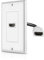 TNP HDMI Wall Plate - Dual (1 Port) HDMI Socket Plug Jack Outlet Decorative Face Cover Mount Panel with Built in Flexible High Speed Extension Pigtail Coupler Cable with Ethernet Support
